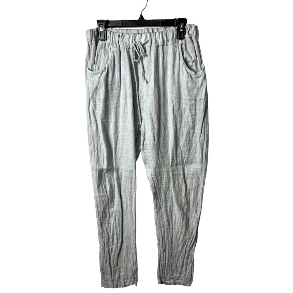 Pistache 100%‎ linen pants women’s size S/M